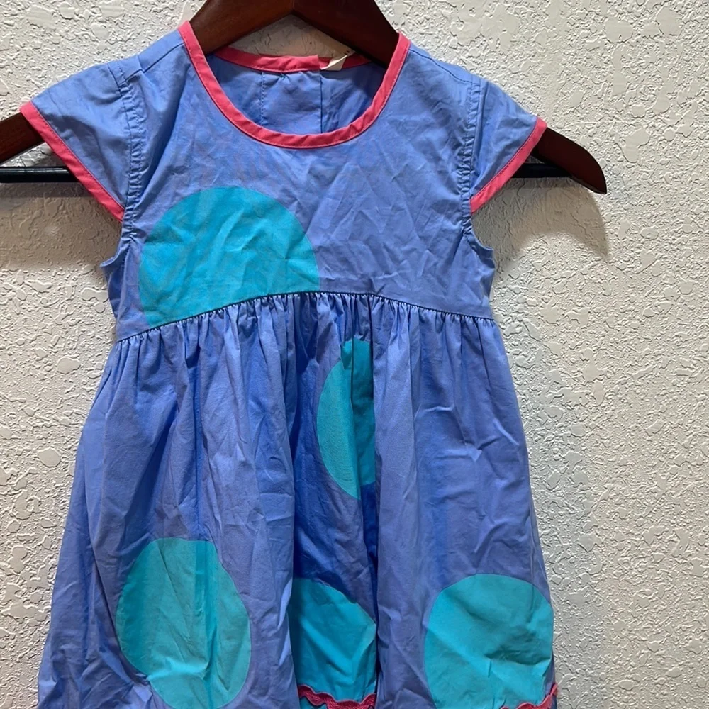 Matilda Jane pink & blue girls dress size 4 GUC